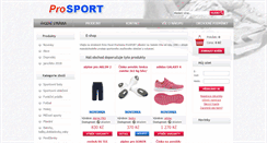 Desktop Screenshot of eprosport.cz